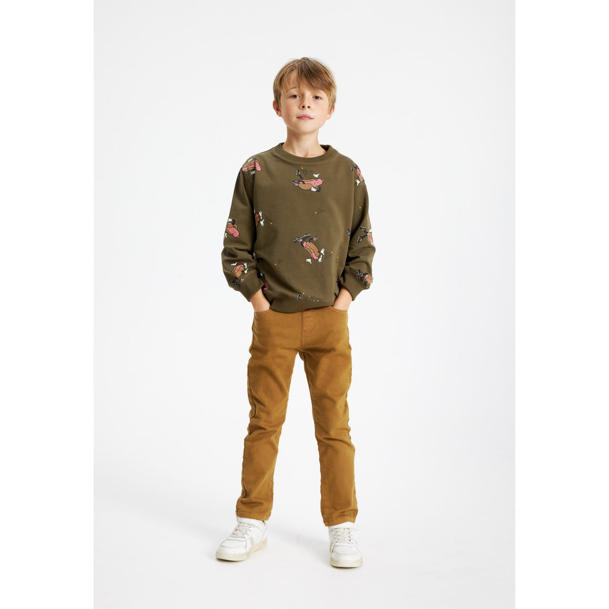 The New Ivy Green Hot Dog AOP Lexington OS Sweatshirt