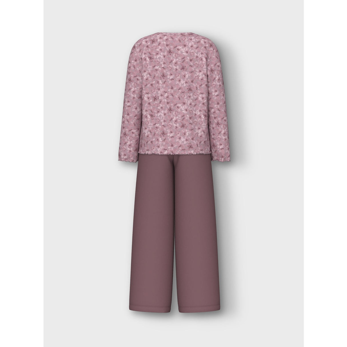 Name It Mauve Shadows Pyjamas Mauve Flower Loose Rib Noos