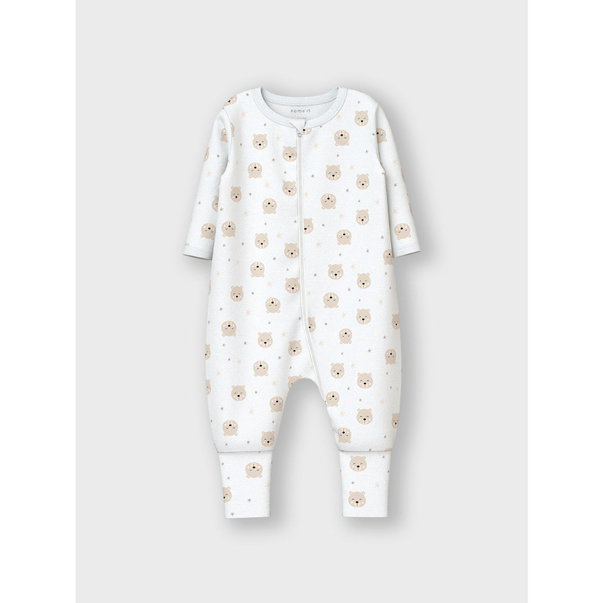 Name It Oxford Tan Natdragt 2-pack Zip Oxford Bear Noos