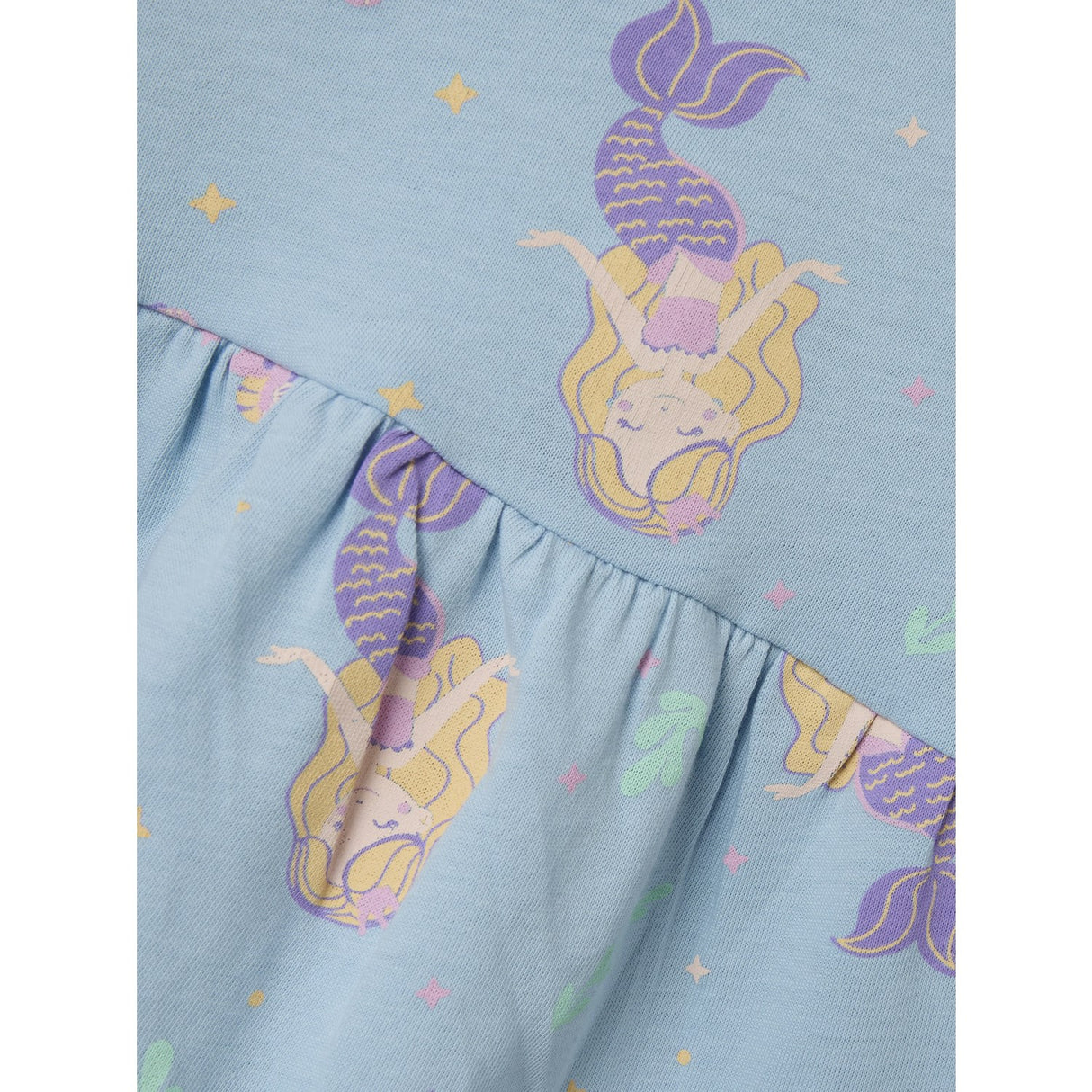 Name It Chambray Blue Mermaids Vigga Capsl Kjole Noos