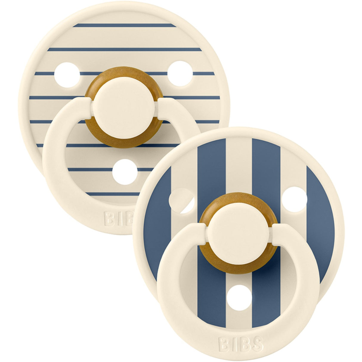 Bibs Ivory Steel Blue Mix Studio Colour 2-pack Pin Latex