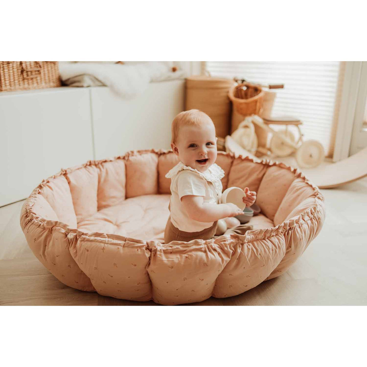 Play&Go Organic Bloom Fleuri 2-in-1 Legetæppe