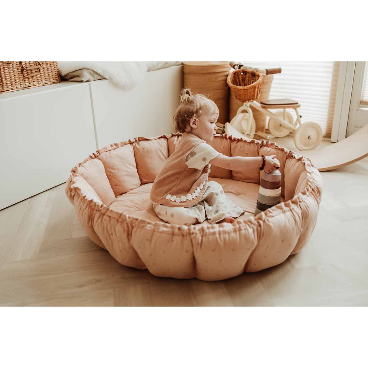 Play&Go Organic Bloom Fleuri 2-in-1 Legetæppe