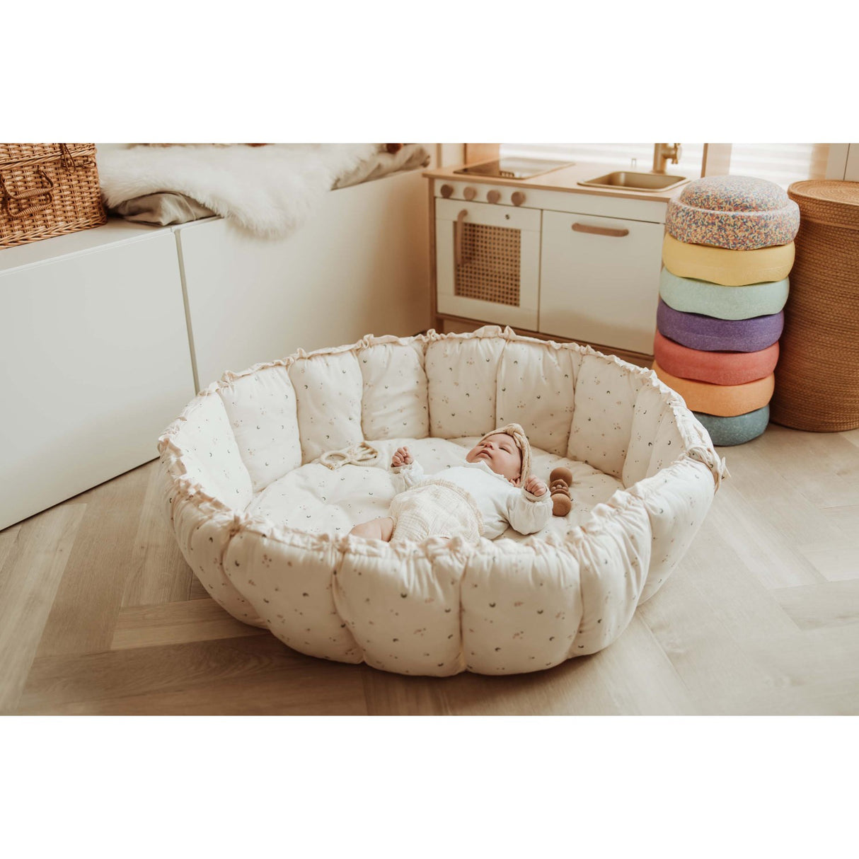 Play&Go Organic Bloom Moon 2-in-1 Legetæppe