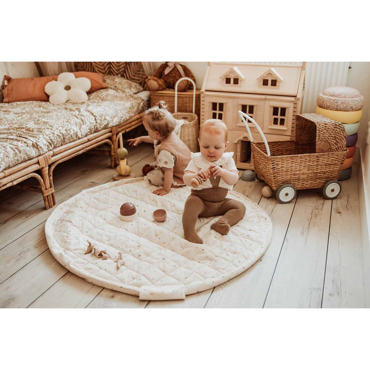 Play&Go Soft Organic Moon 2-in-1 Legetæppe