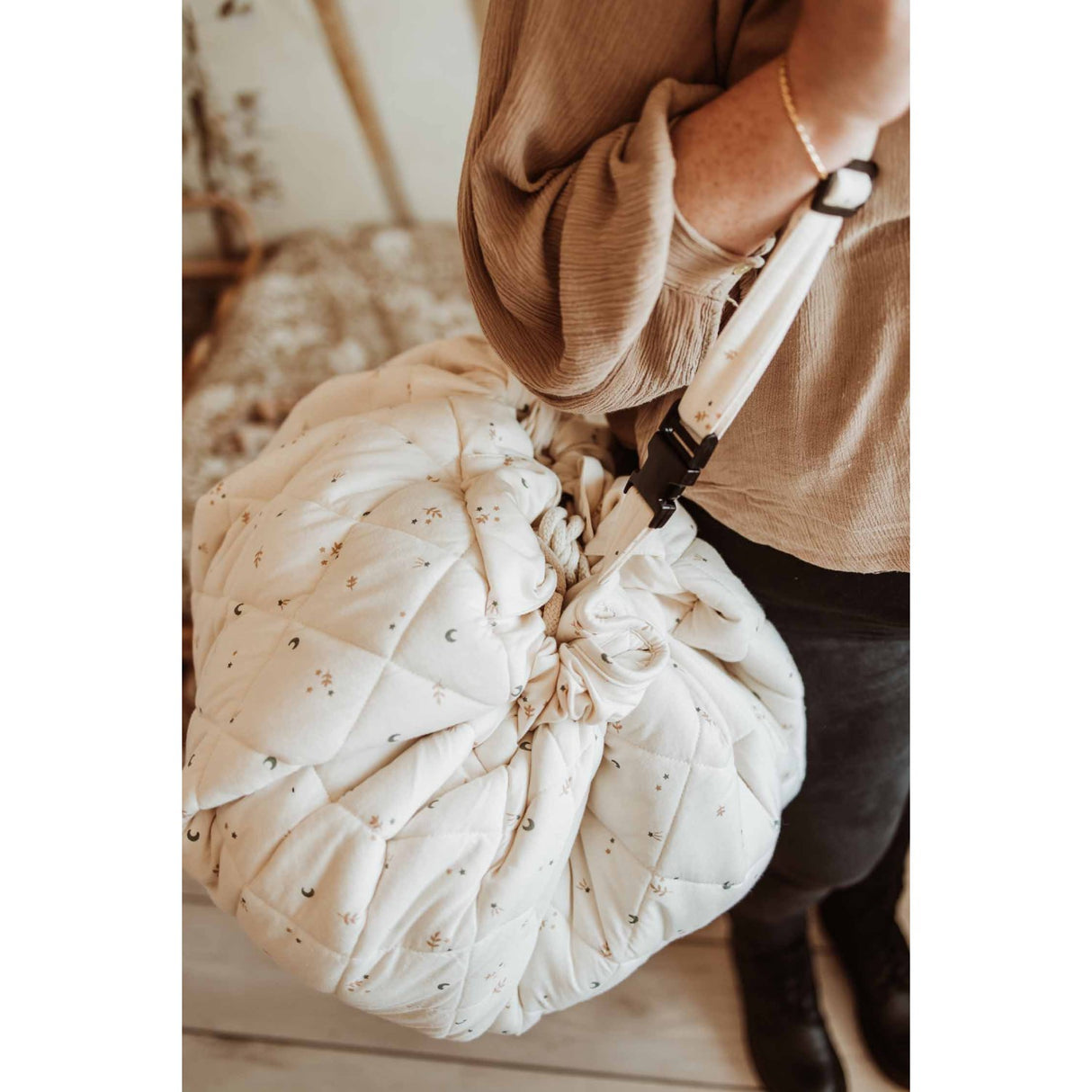 Play&Go Soft Organic Moon 2-in-1 Legetæppe