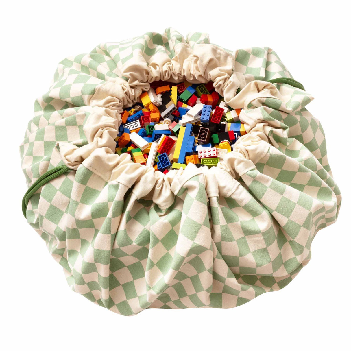 Play&Go Vichy Green 2-in-1 Legetæppe