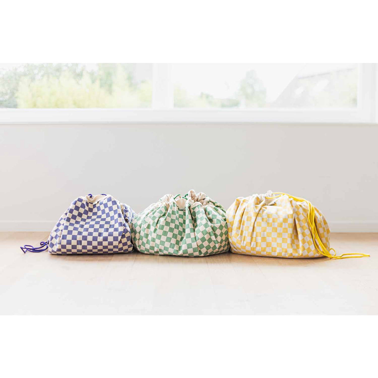 Play&Go Vichy Purple 2-in-1 Legetæppe