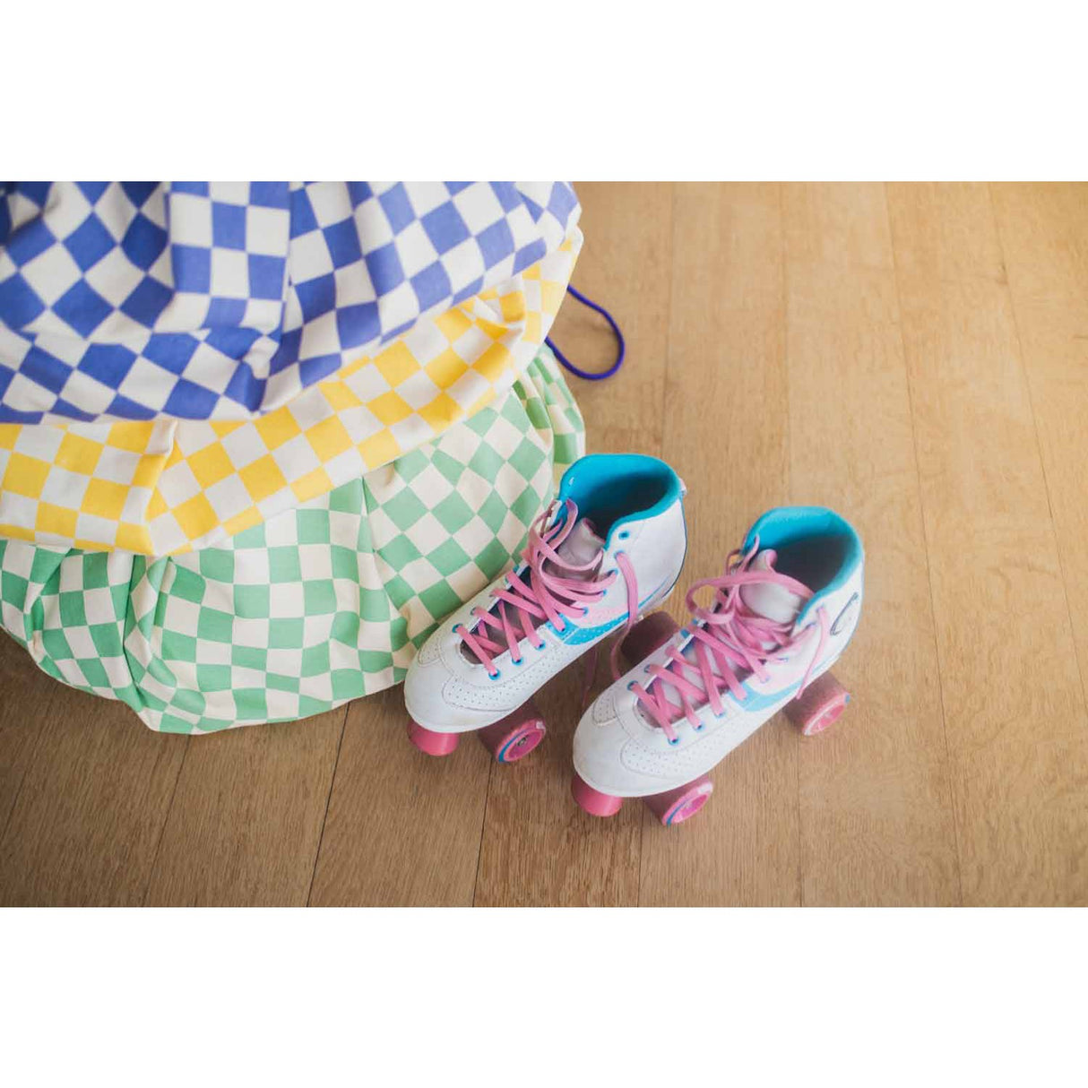 Play&Go Vichy Purple 2-in-1 Legetæppe