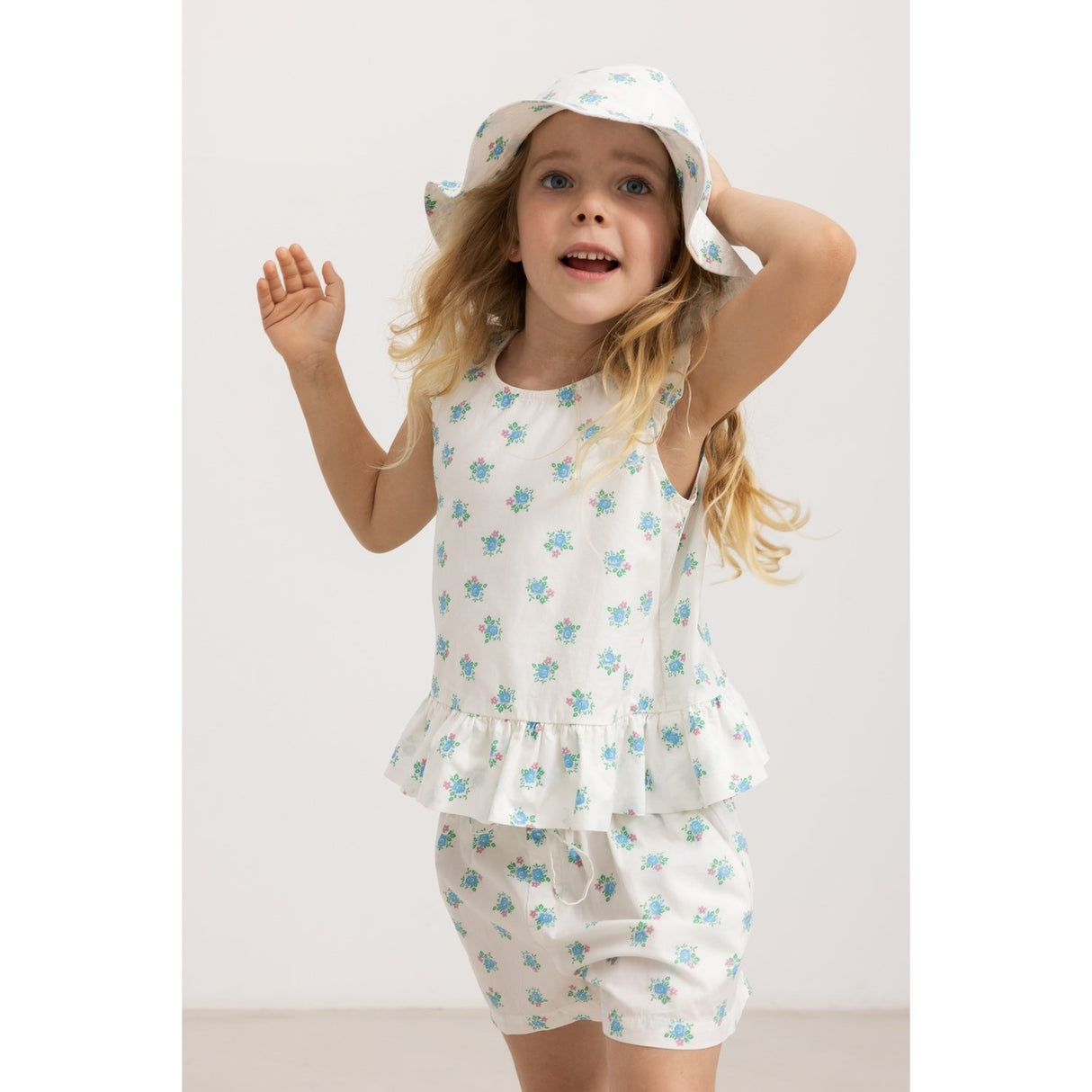 MarMar Poplin Summer Bouquet Tawny Top