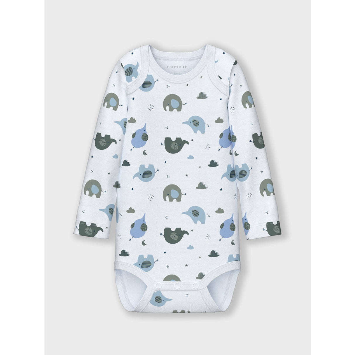 Name It Baby Blue Body 3-pak Baby Elephant Noos