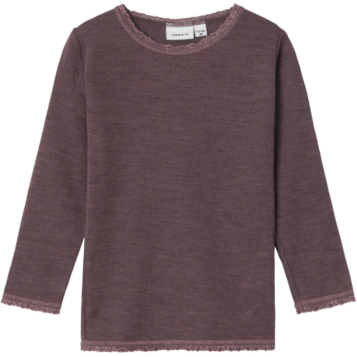 Name It Sparrow Wang Uld Needle Bluse Solid Noos