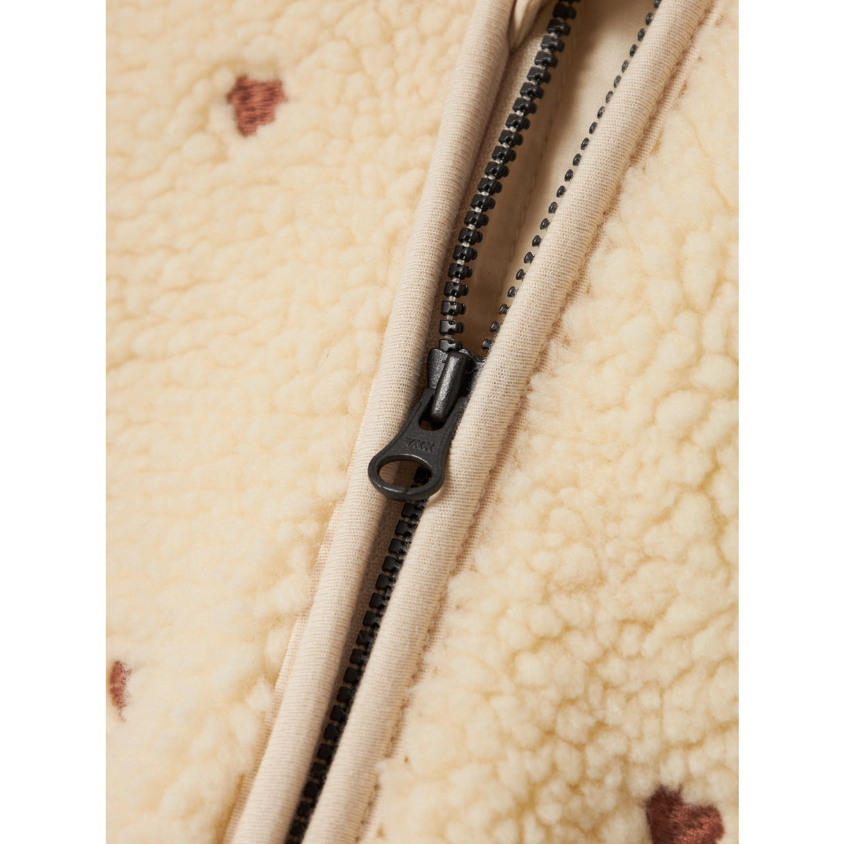 Lil'Atelier Sandshell Nalo Loose Sherpa Jakke