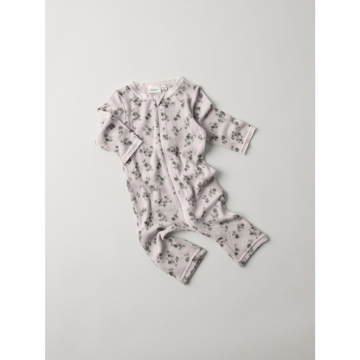 Name It Lilac Ash Aop Wang Uld Needle Natdragt Noos