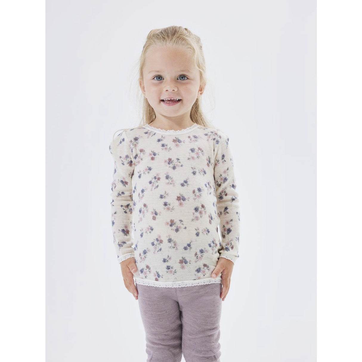 Name It Snow White Wang Uld Needle Bluse Noos