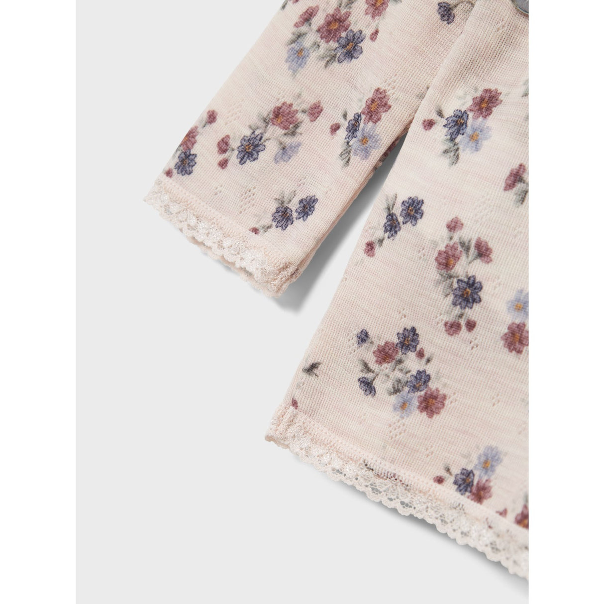 Name It Lilac Ash Wang Uld Needle Bluse Noos