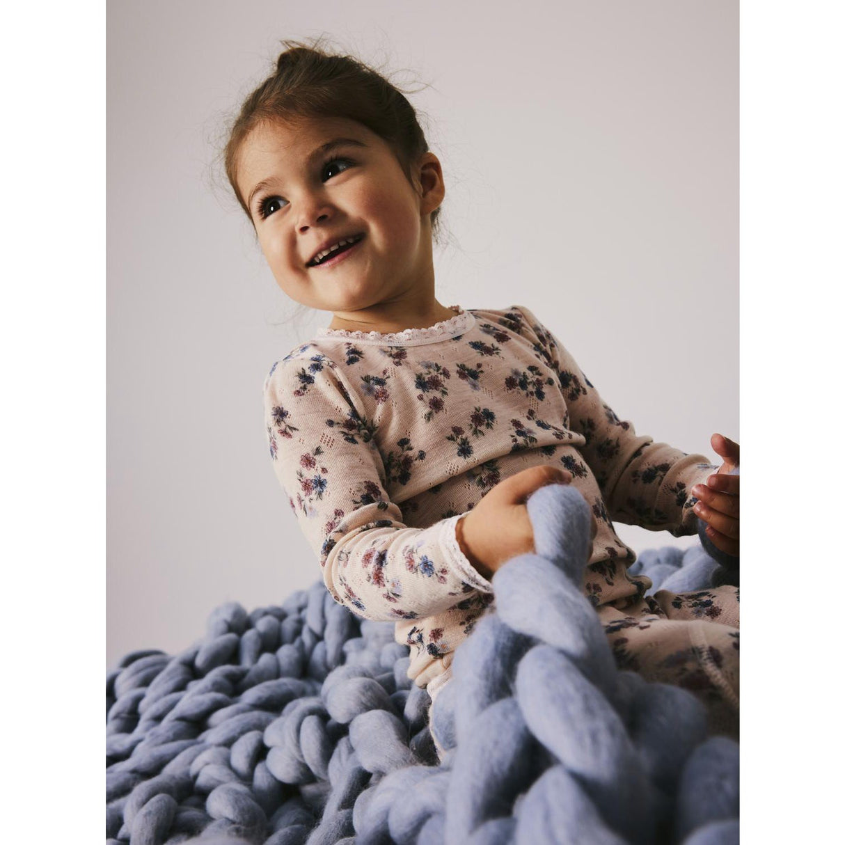 Name It Lilac Ash Wang Uld Needle Bluse Noos