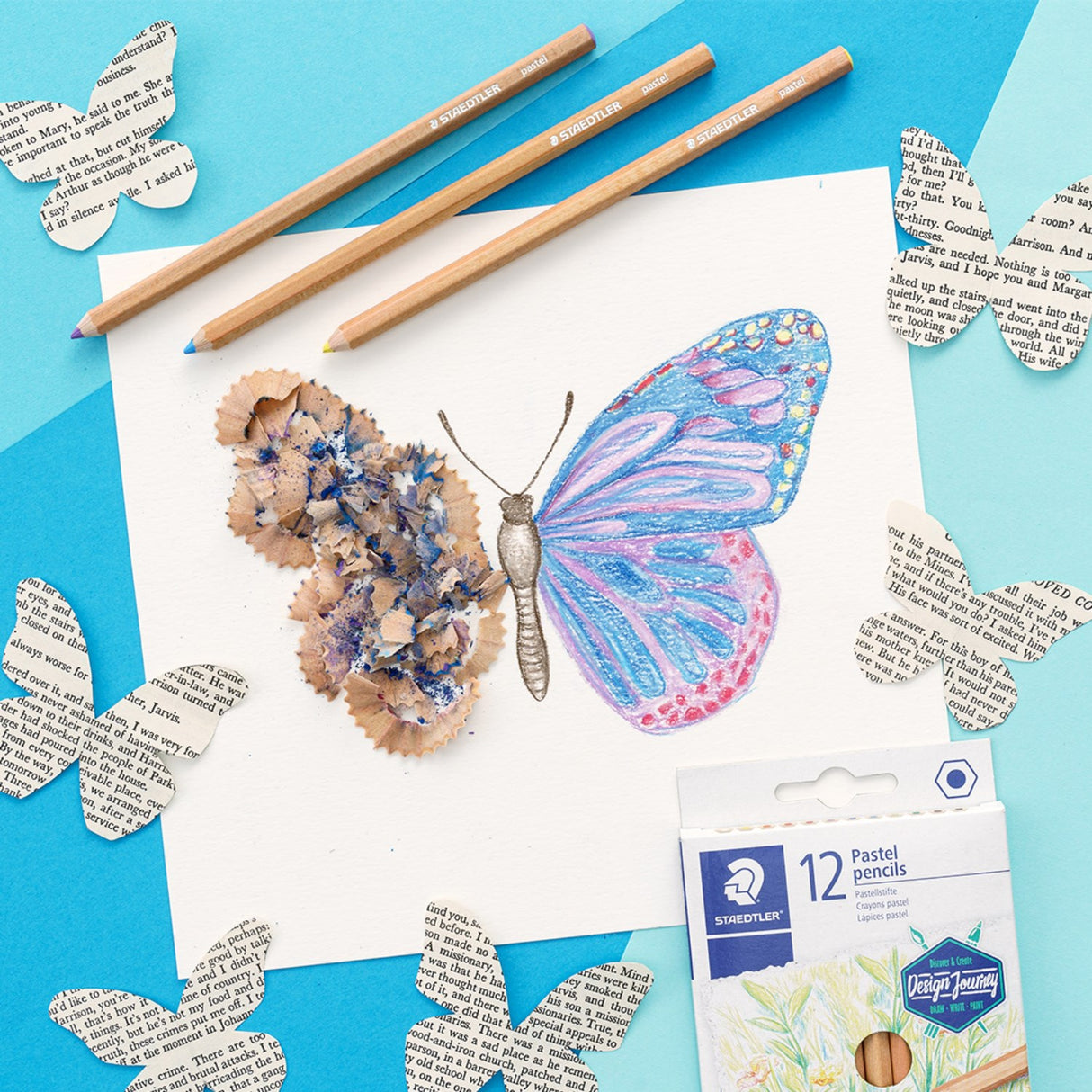 Staedtler Farveblyanter Pastel Line Hexagonal