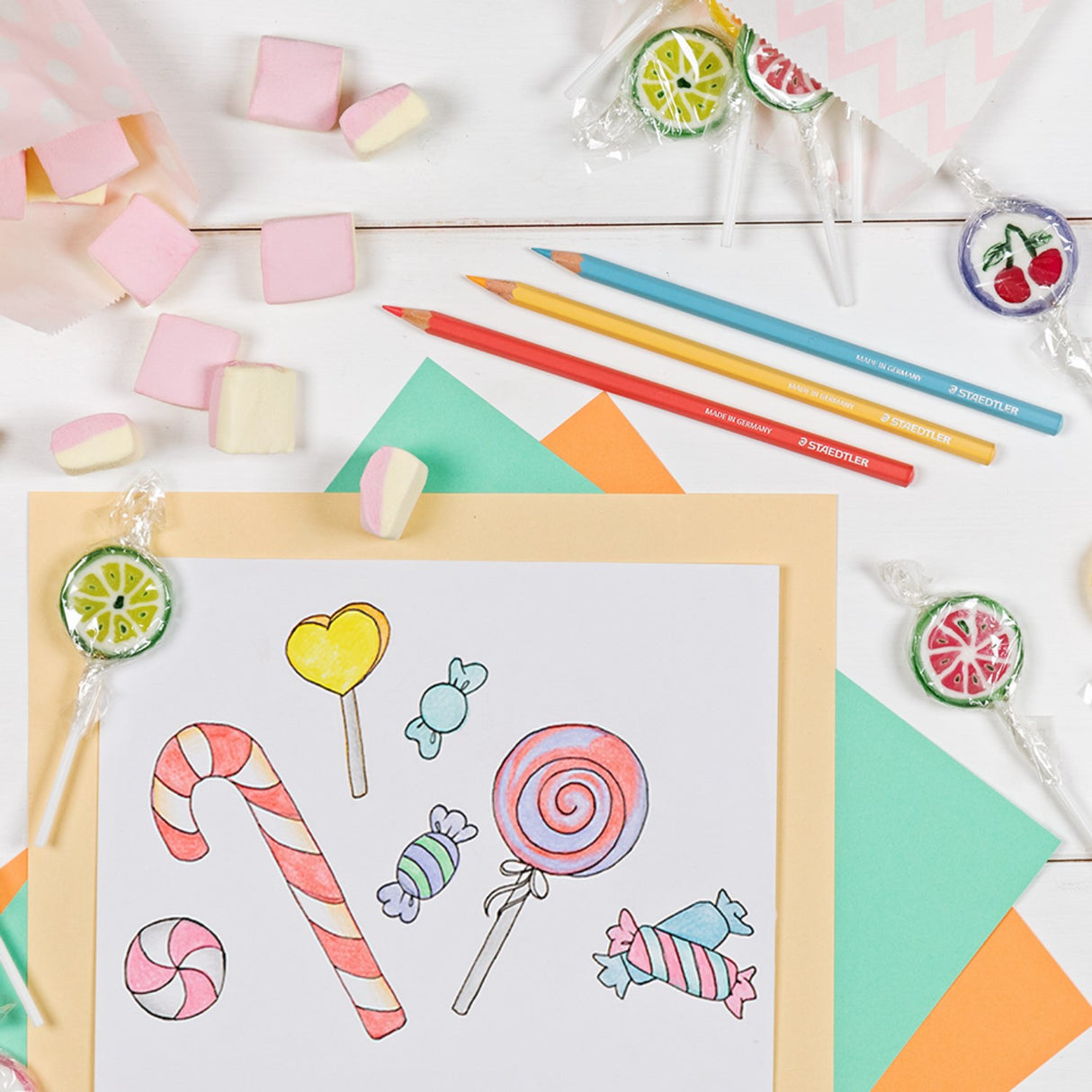 Staedtler Farveblyanter Pastel Line Hexagonal