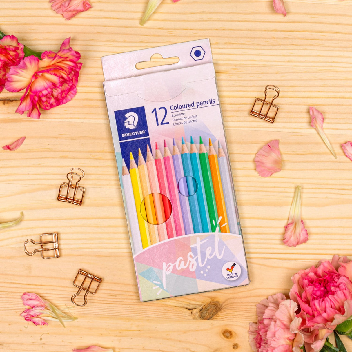 Staedtler Farveblyanter Pastel Line Hexagonal