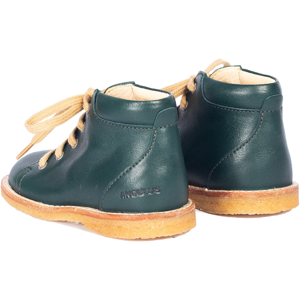 Angulus Deep Teal Klassisk Snøresko