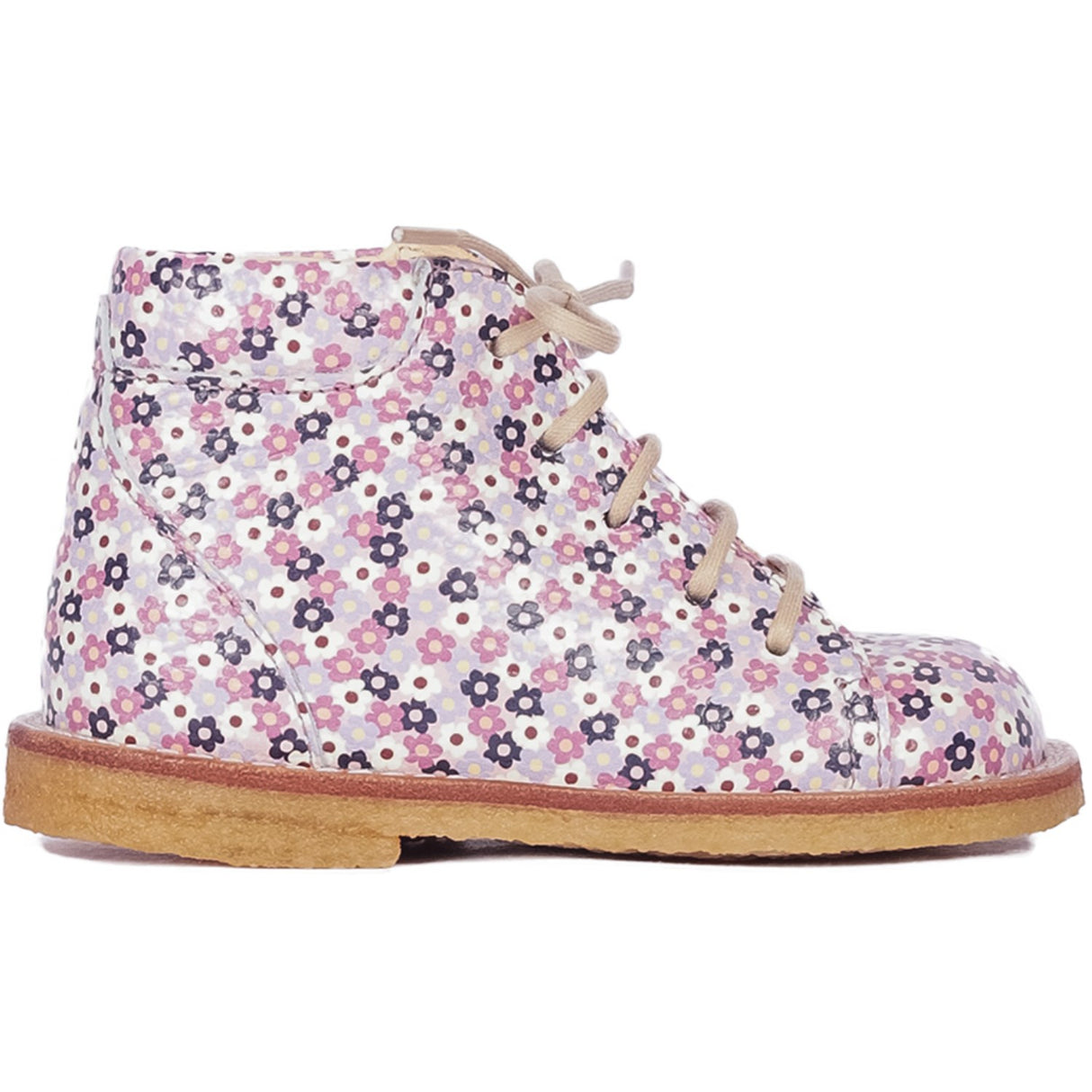 Angulus Heather Flowers Klassisk Begynder Snøresko Med Print