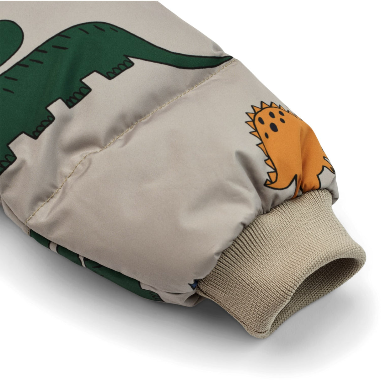 LIEWOOD Dinosaurs / Mist Polle Down Puffer Dunjakke