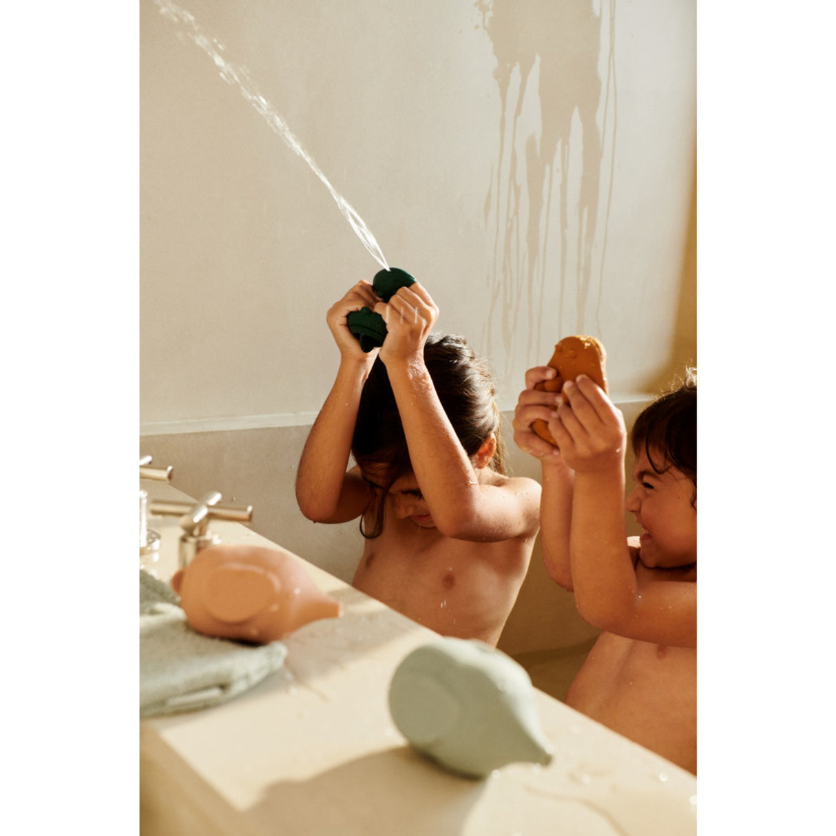 LIEWOOD Dove Blue Multi Mix Carolina Squeezy Badelegetøj 4-Pak