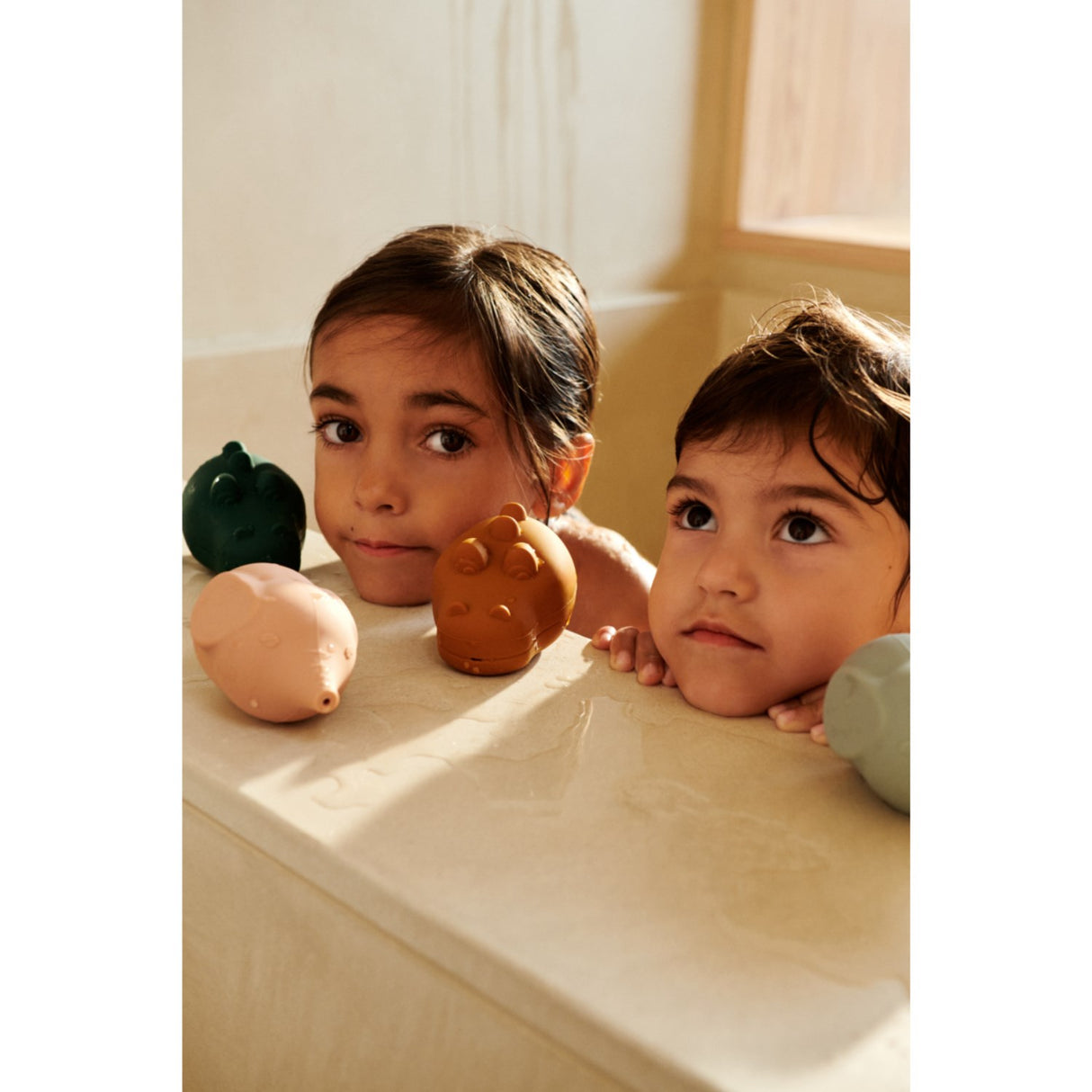 LIEWOOD Dove Blue Multi Mix Carolina Squeezy Badelegetøj 4-Pak