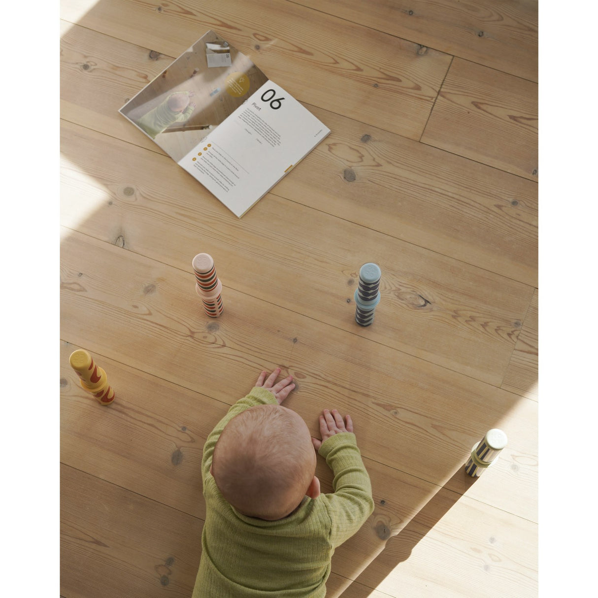 MODU Baby Motoriksæt Burnt Orange / Dusty Green