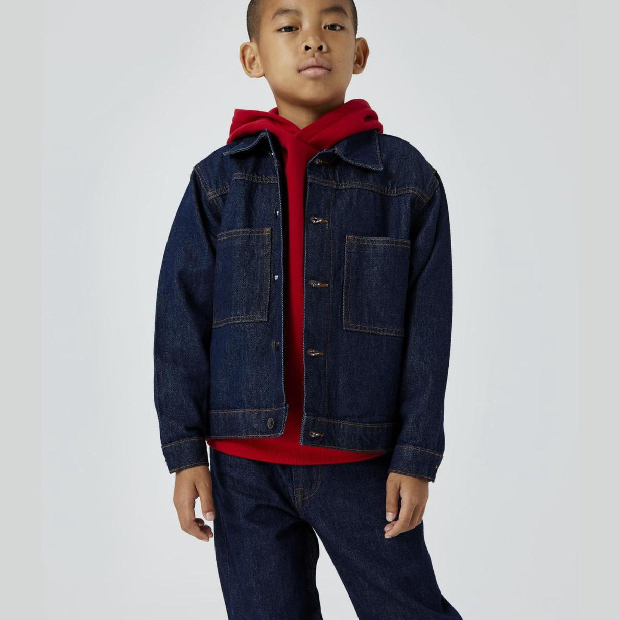 Name It Dark Blue Denim Unwashed Reese Denim Jakke