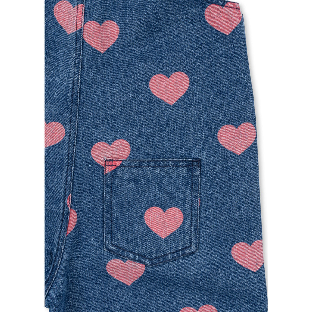 Konges Sløjd Bon Coeur Pink Magot Overalls Denim Gots
