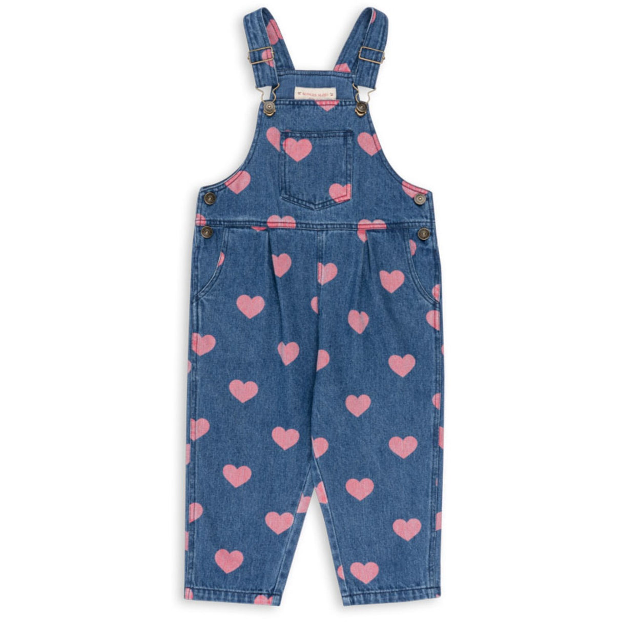 Konges Sløjd Bon Coeur Pink Magot Overalls Denim Gots