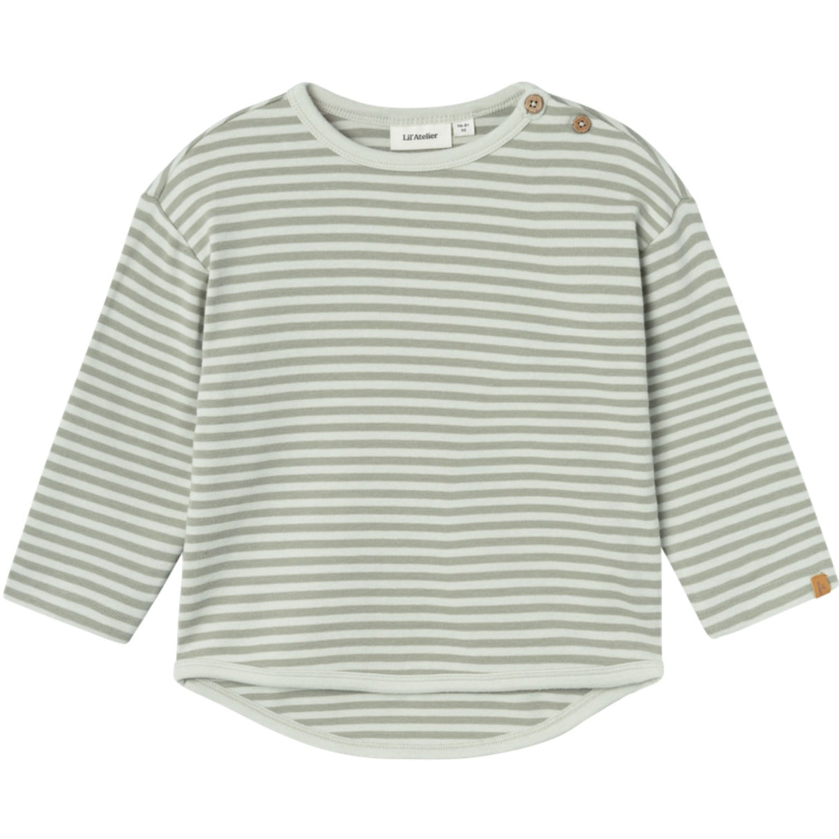 Lil'Atelier Green Tint Geo Alk Bluse