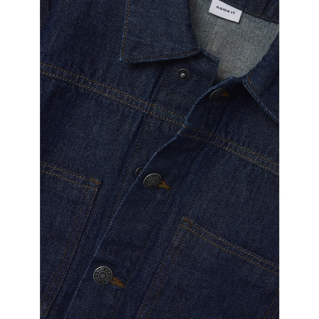 Name It Dark Blue Denim Unwashed Reese Denim Jakke