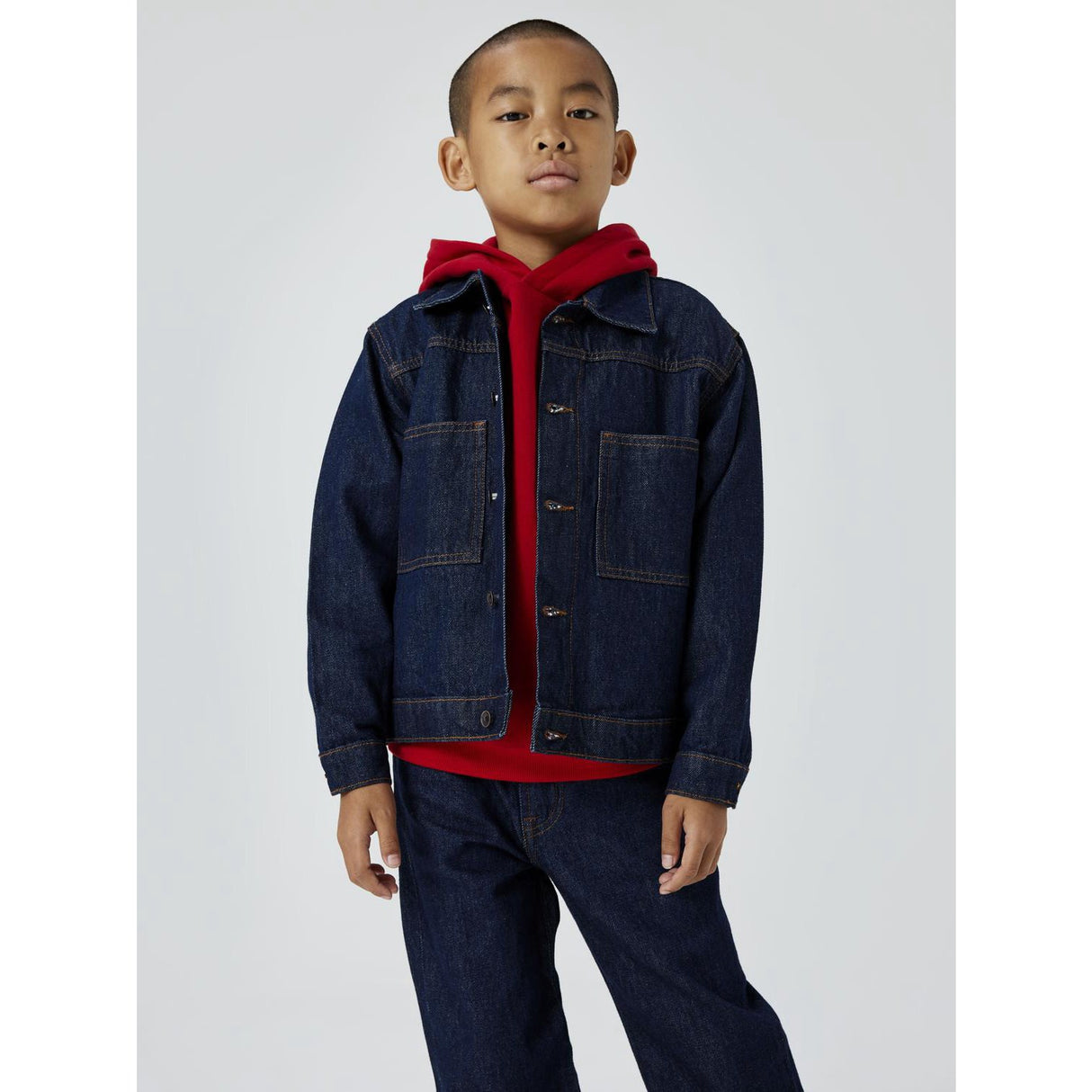 Name It Dark Blue Denim Unwashed Reese Denim Jakke