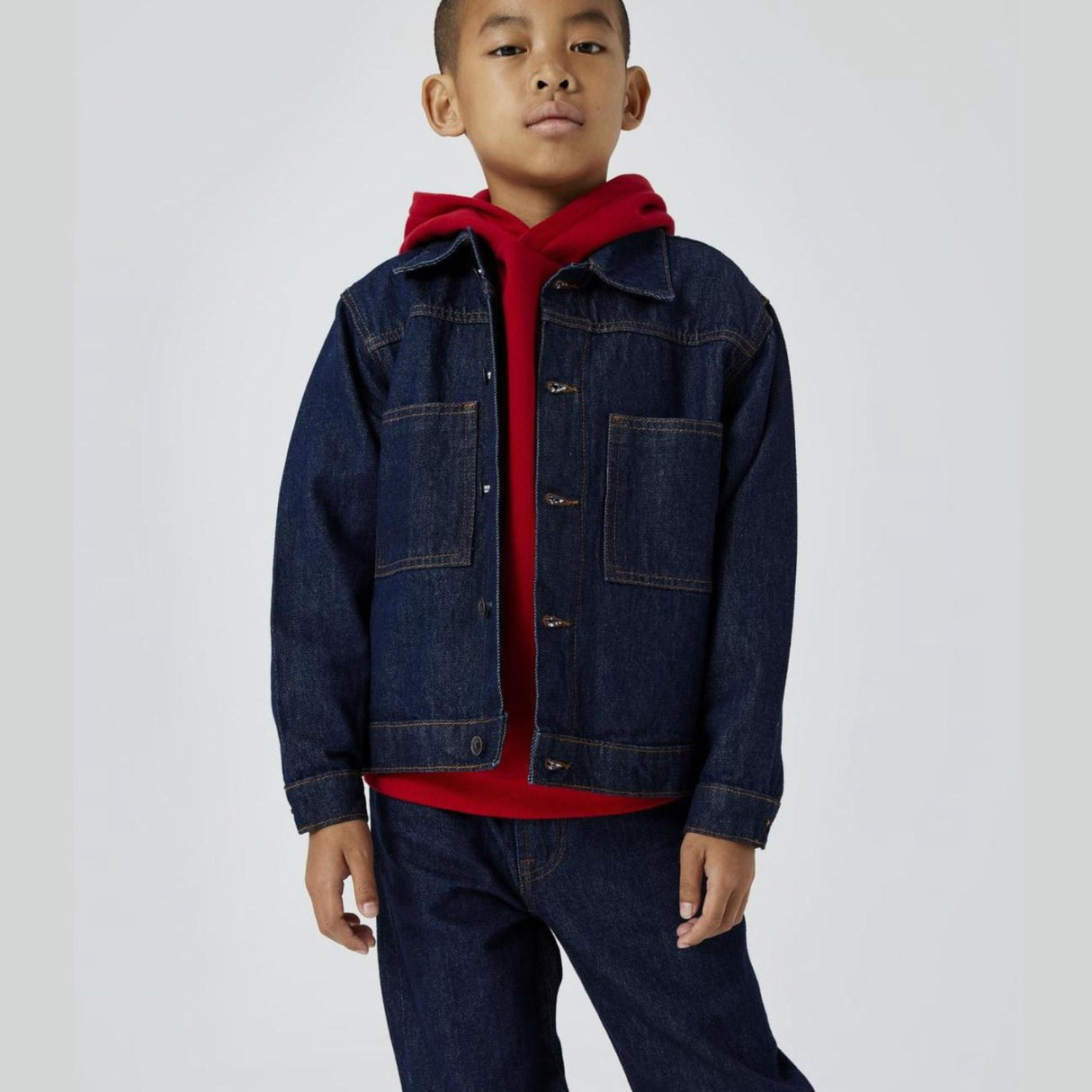 Name It Dark Blue Denim Unwashed Reese Denim Jakke