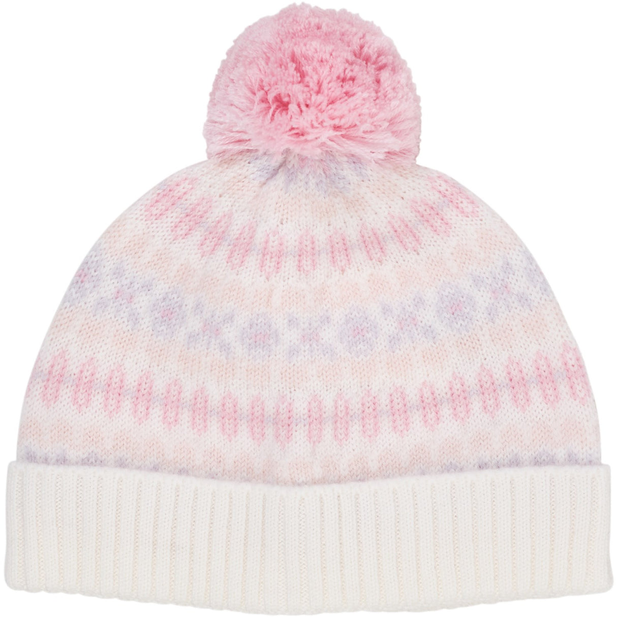 COPENHAGEN COLORS Lavender Combi Merino Pattern Hue M. Pompon