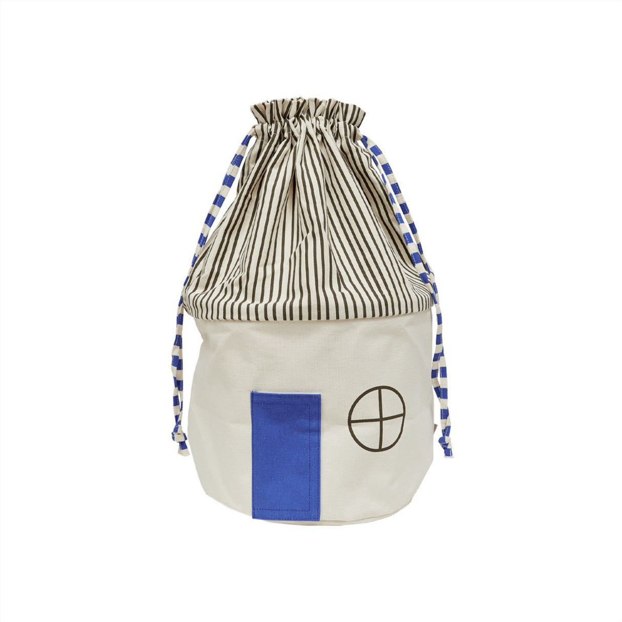 OYOY Optic Blue Koya Opbevaringskurv