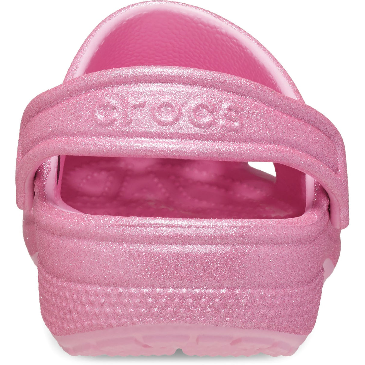 Crocs Pink Tweed Glitter Classic Glitter Clog