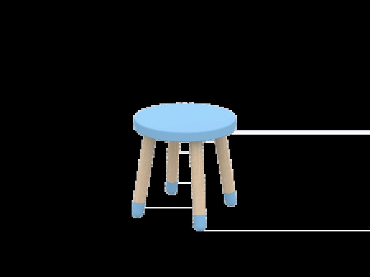 FLEXA Blue Skies DOTS Skammel 30x30cm