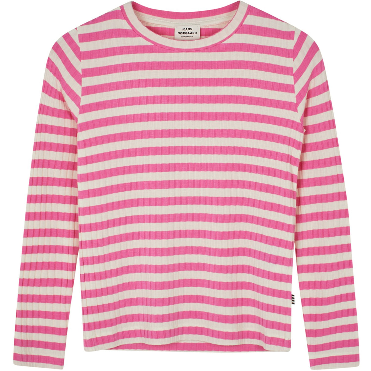 Mads Nørgaard Carmine Rose/Vanilla Ice 5x5 Classic Stripe Talika Bluse