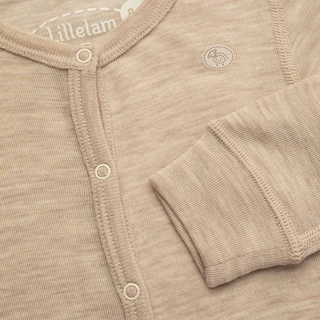 Lillelam Light Beige Uld Heldragt