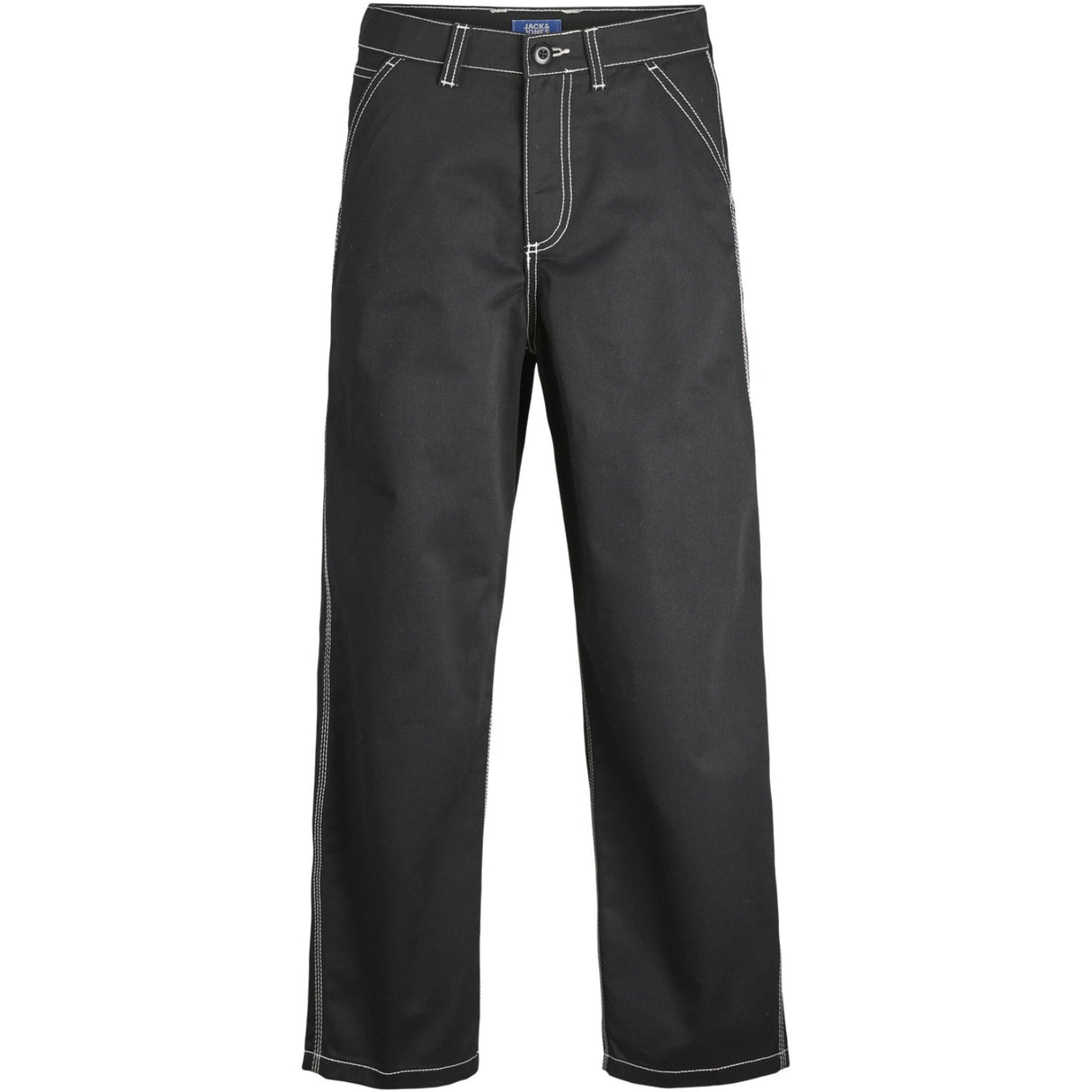 Jack & Jones Junior Black Stalex Contrast Worker Bukser
