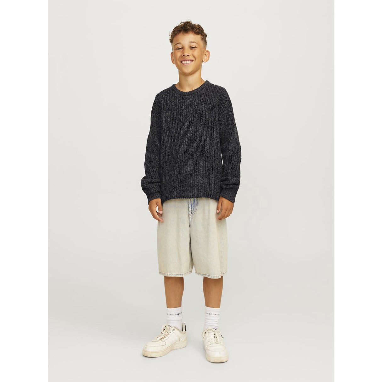 Jack & Jones Junior Asphalt Jones Knit Crew Neck Bluse