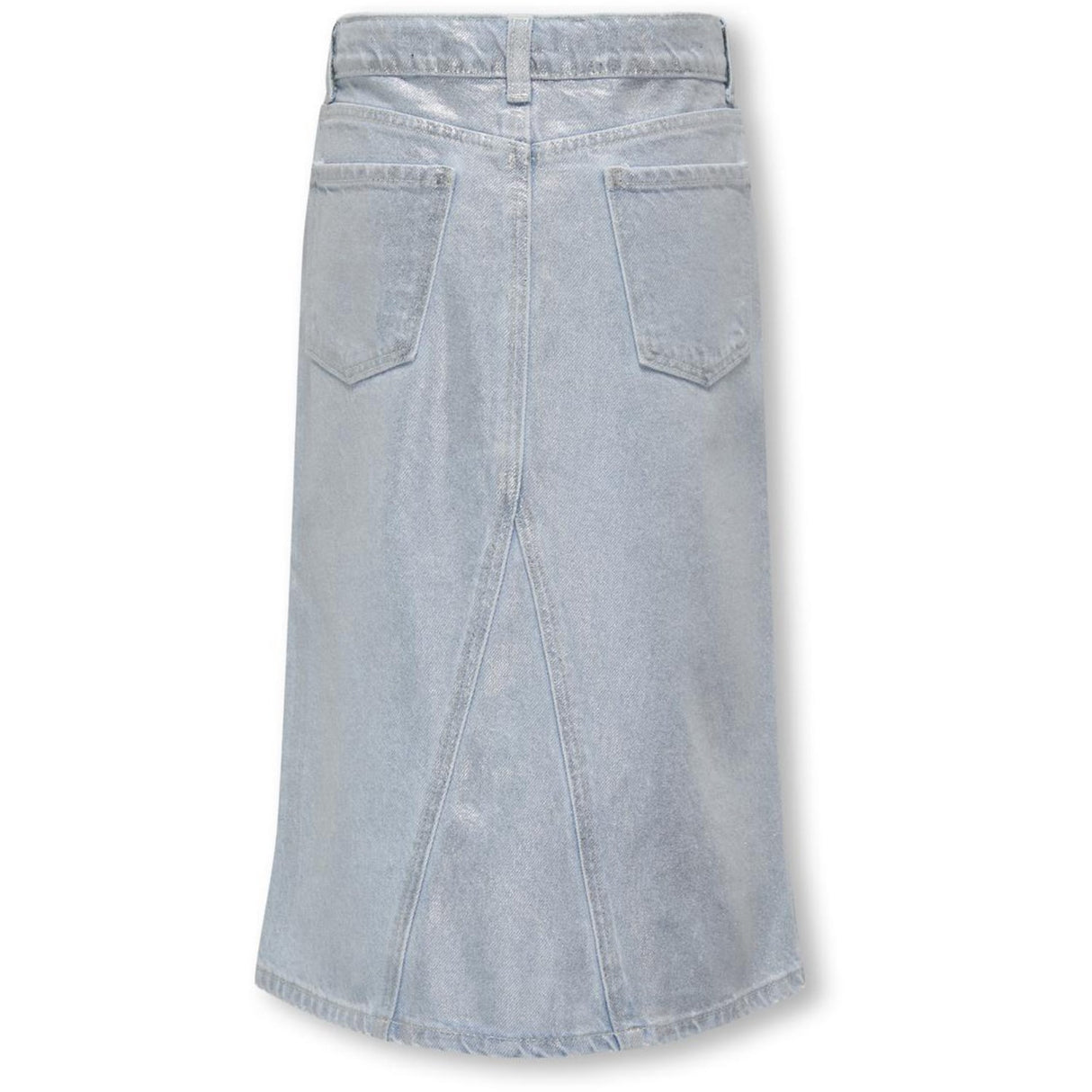 kids ONLY Light Blue Denim Canal Maxi Nederdel Silver Denim Red Cro