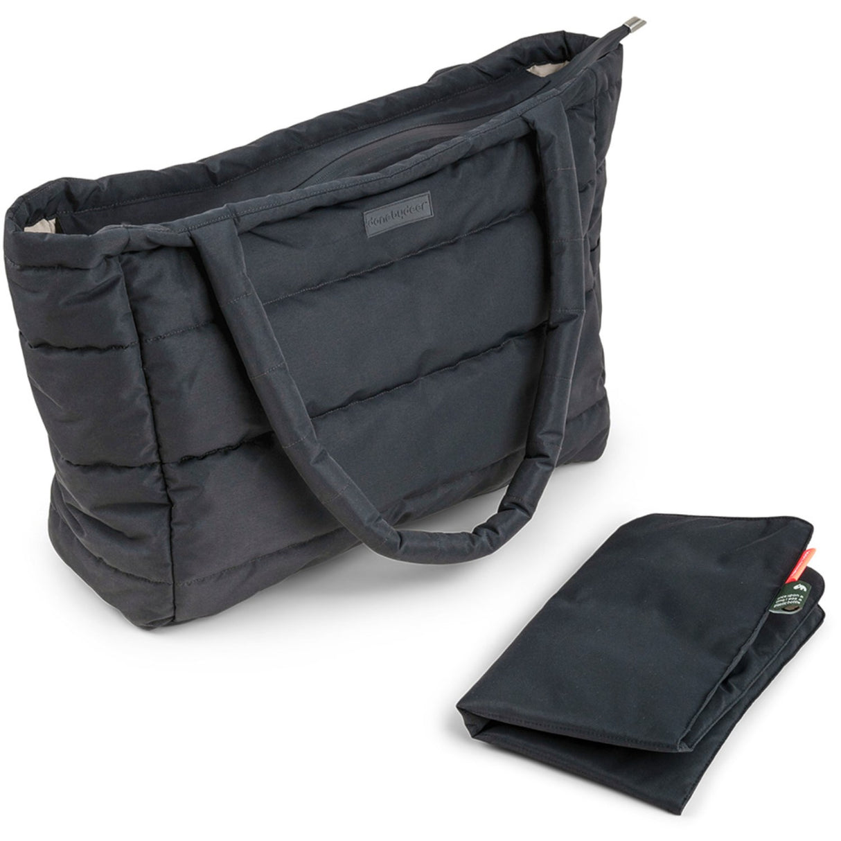 DonebyDeer Sort Quiltet Pusle Tote Bag