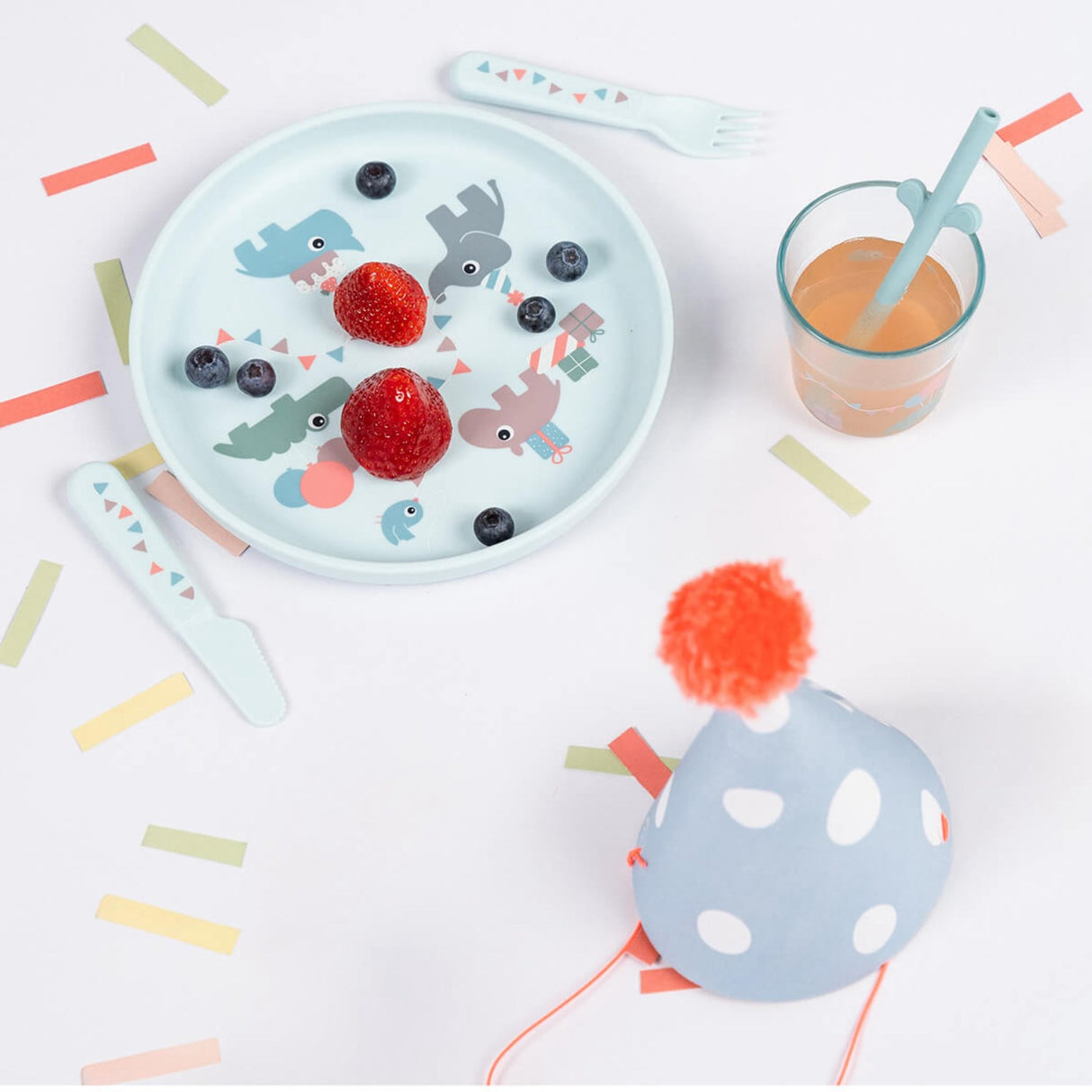 DonebyDeer Blå Foodie Spisessæt Celebration