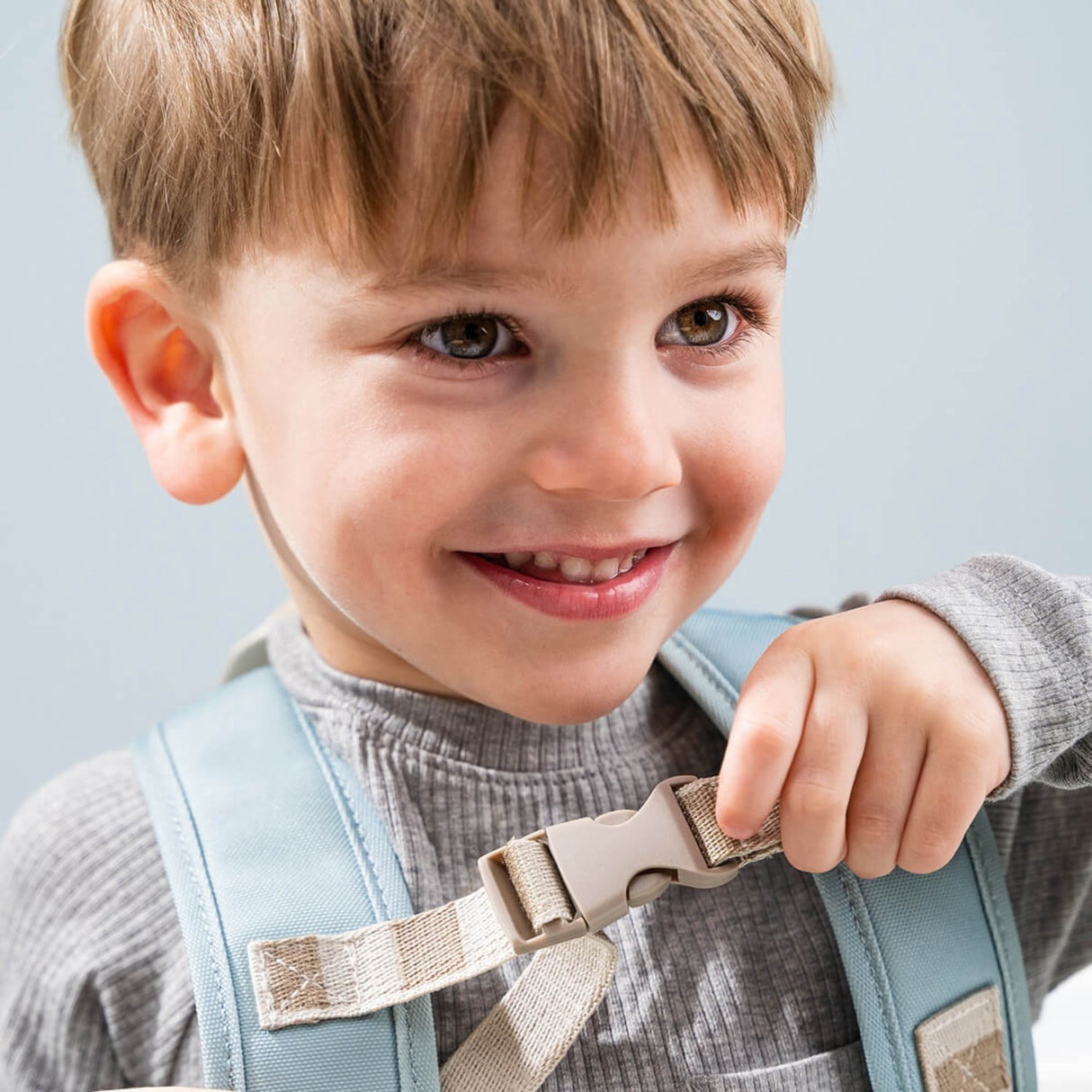 DonebyDeer Blå Kanvas Børnerygsæk Elphee