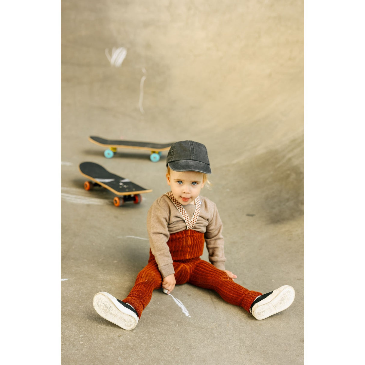 Silly Silas Cinnamon Checked Granny Teddy Footless Leggings